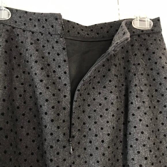 Vintage Rickie Freeman for Teri Jon velvet polka dot skirt - Picture 2 of 10